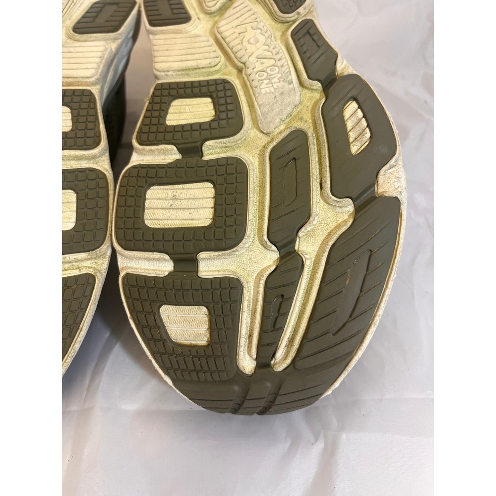 Hoka One One Bondi 7 Mens Olive Green Road Running Shoes Sneakers 13 2E - Picture 10 of 16